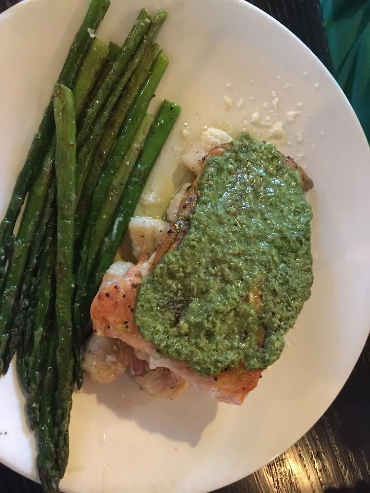 Salmon with Pesto